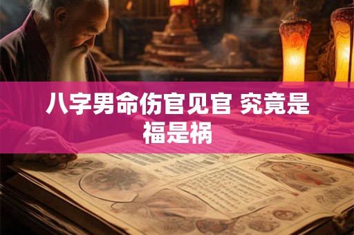 八字男命伤官见官 究竟是福是祸
