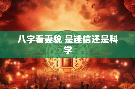 八字看妻貌 是迷信还是科学