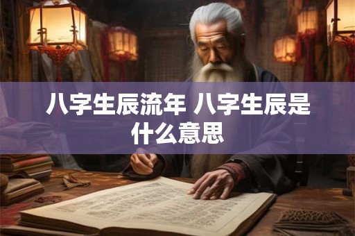 八字生辰流年 八字生辰是什么意思