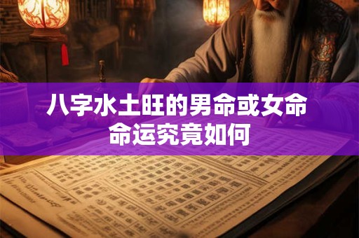 八字水土旺的男命或女命 命运究竟如何