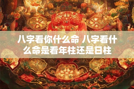 八字看你什么命 八字看什么命是看年柱还是日柱