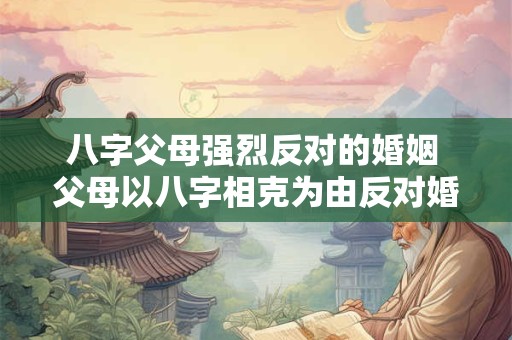 八字父母强烈反对的婚姻 父母以八字相克为由反对婚姻 怎么办