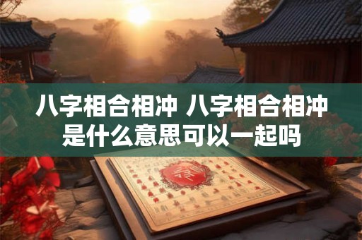 八字相合相冲 八字相合相冲是什么意思可以一起吗