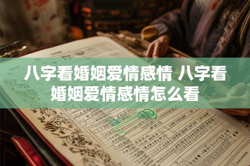 八字看婚姻爱情感情 八字看婚姻爱情感情怎么看