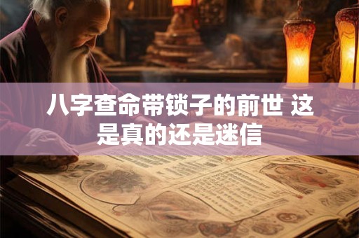 八字查命带锁子的前世 这是真的还是迷信