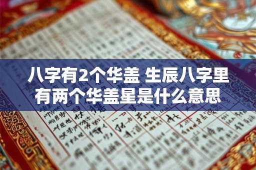 八字有2个华盖 生辰八字里有两个华盖星是什么意思
