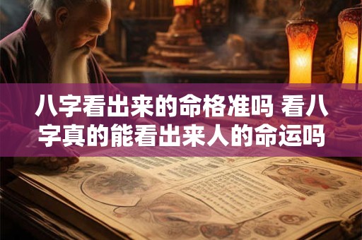 八字看出来的命格准吗 看八字真的能看出来人的命运吗