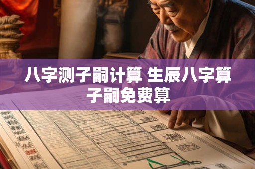 八字测子嗣计算 生辰八字算子嗣免费算