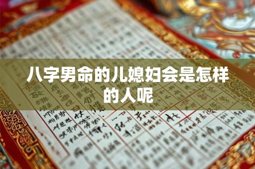 八字男命的儿媳妇会是怎样的人呢
