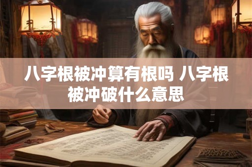 八字根被冲算有根吗 八字根被冲破什么意思