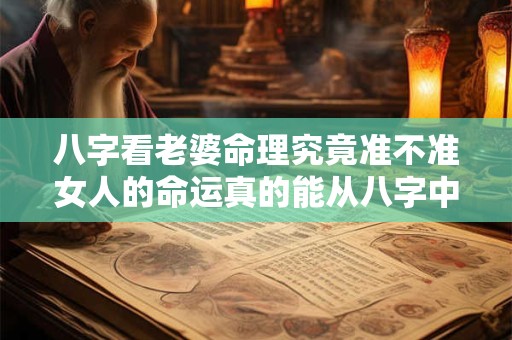 八字看老婆命理究竟准不准女人的命运真的能从八字中解读吗