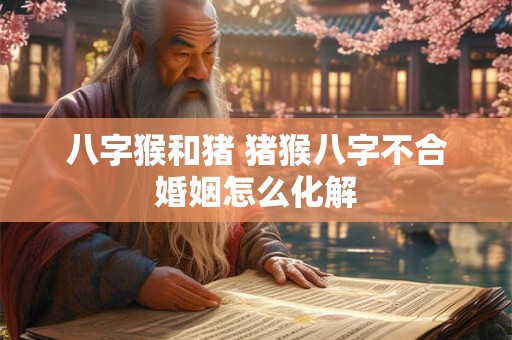 八字猴和猪 猪猴八字不合婚姻怎么化解