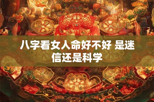 八字看女人命好不好 是迷信还是科学