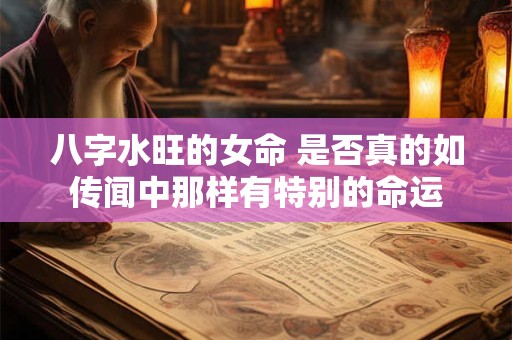 八字水旺的女命 是否真的如传闻中那样有特别的命运