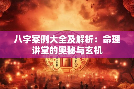 八字案例大全及解析:命理讲堂的奥秘与玄机 八字案例大全及解析:命理讲堂的奥秘与玄机