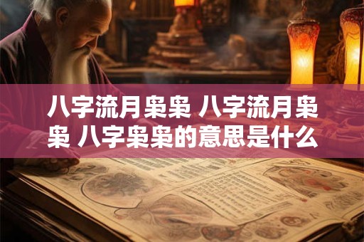 八字流月枭枭 八字流月枭枭 八字枭枭的意思是什么