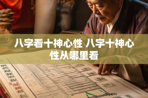 八字看十神心性 八字十神心性从哪里看