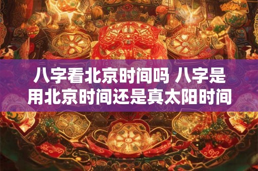 八字看北京时间吗 八字是用北京时间还是真太阳时间