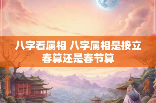 八字看属相 八字属相是按立春算还是春节算