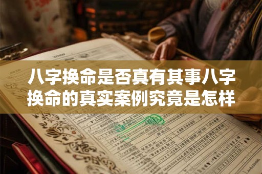 八字换命是否真有其事八字换命的真实案例究竟是怎样的