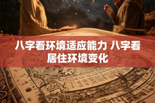 八字看环境适应能力 八字看居住环境变化