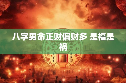 八字男命正财偏财多 是福是祸