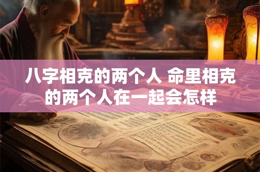八字相克的两个人 命里相克的两个人在一起会怎样