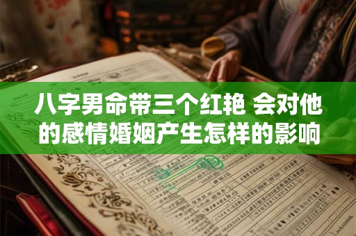 八字男命带三个红艳 会对他的感情婚姻产生怎样的影响呢