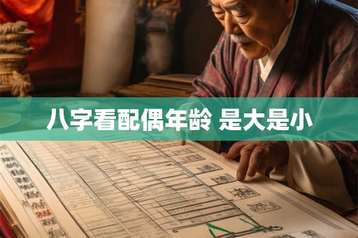 八字看配偶年龄 是大是小