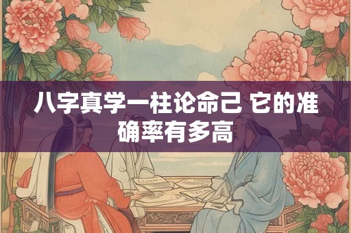 八字真学一柱论命己 它的准确率有多高