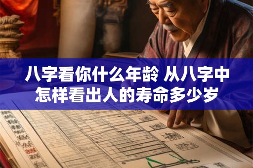 八字看你什么年龄 从八字中怎样看出人的寿命多少岁