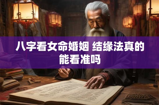 八字看女命婚姻 结缘法真的能看准吗