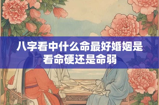 八字看中什么命最好婚姻是看命硬还是命弱