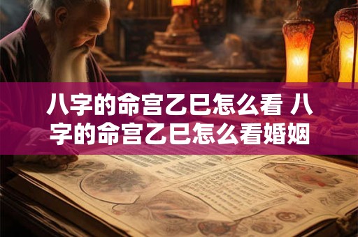 八字的命宫乙巳怎么看 八字的命宫乙巳怎么看婚姻