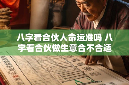 八字看合伙人命运准吗 八字看合伙做生意合不合适