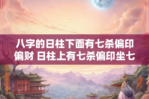 八字的日柱下面有七杀偏印偏财 日柱上有七杀偏印坐七杀好吗