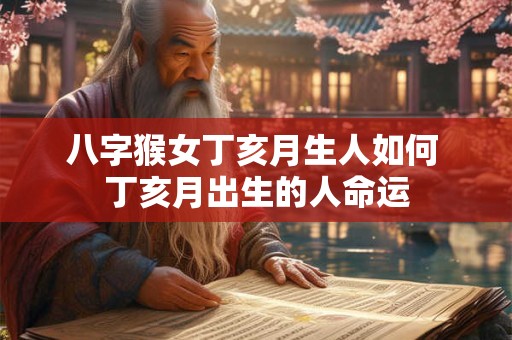 八字猴女丁亥月生人如何 丁亥月出生的人命运