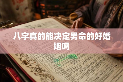 八字真的能决定男命的好婚姻吗