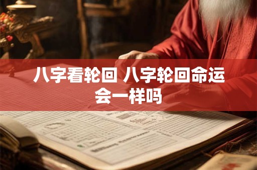 八字看轮回 八字轮回命运会一样吗