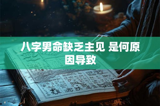 八字男命缺乏主见 是何原因导致