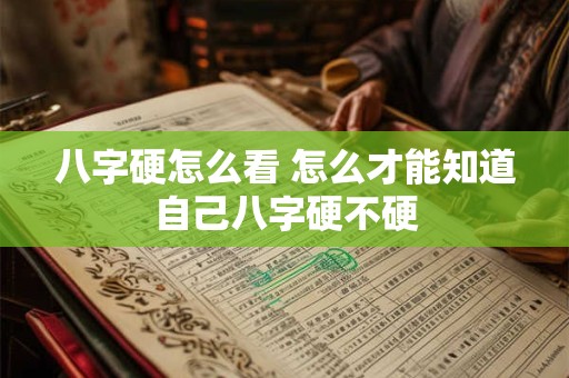 八字硬怎么看 怎么才能知道自己八字硬不硬