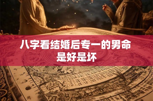 八字看结婚后专一的男命 是好是坏