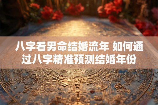 八字看男命结婚流年 如何通过八字精准预测结婚年份