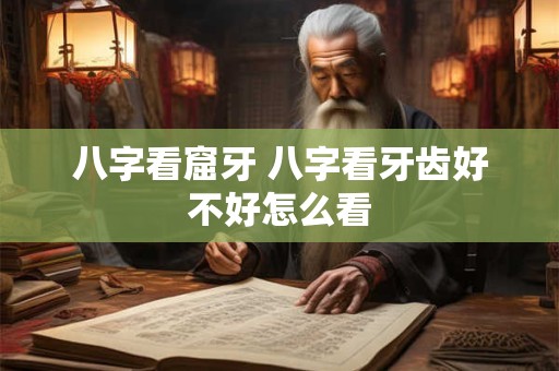 八字看窟牙 八字看牙齿好不好怎么看