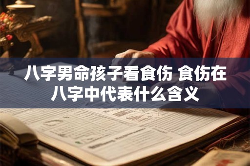 八字男命孩子看食伤 食伤在八字中代表什么含义