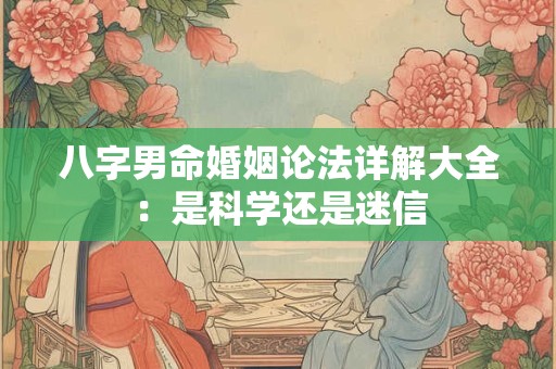 八字男命婚姻论法详解大全:是科学还是迷信 八字男命婚姻论法详解大全:是科学还是迷信