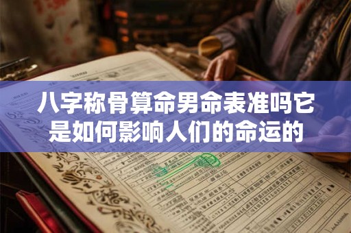 八字称骨算命男命表准吗它是如何影响人们的命运的 八字称骨算命男命表准吗它是如何影响人们的命运的