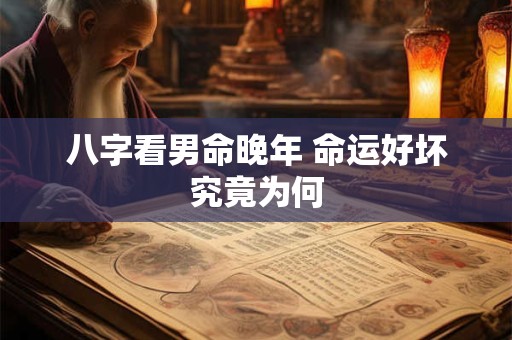 详细阅读:八字看男命晚年 命运好坏究竟为何 八字看男命晚年 命运好坏究竟为何