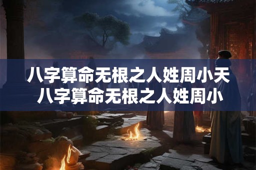 八字算命无根之人姓周小天 八字算命无根之人姓周小天怎么取名