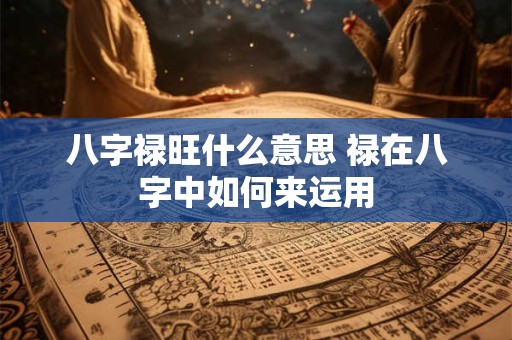 八字禄旺什么意思 禄在八字中如何来运用